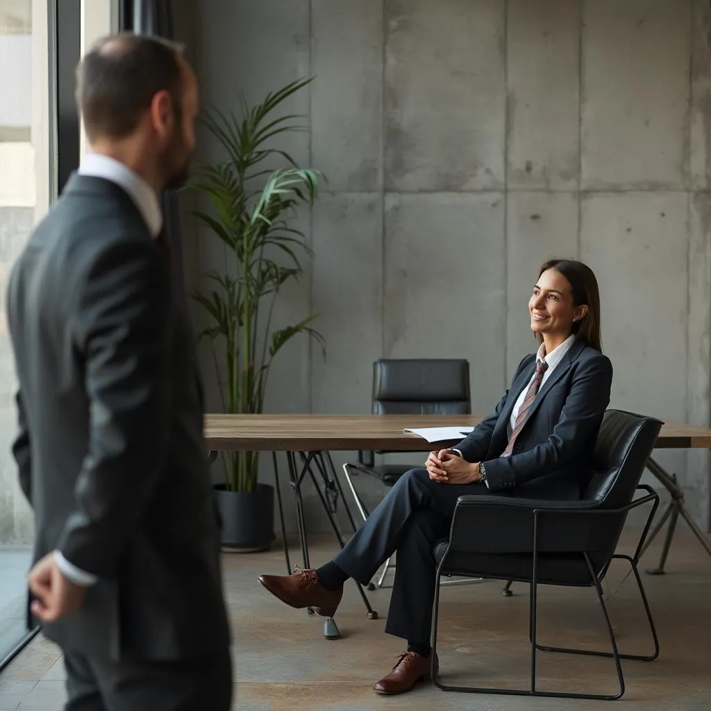 Consultor atendiendo cliente de manera empática y profesional